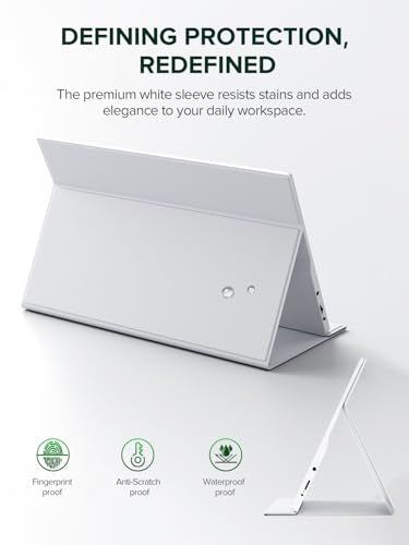 UPERFECT Portable Monitor Touchscreen 21.5 inch 120Hz Portable Monitor Touchscreen 1300:1 1080P Screen Integrated Mount HDMI USB C for PC Laptop Game Console, Metal Case VESA Compatible 