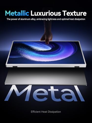 UPERFECT Portable Monitor Touchscreen 21.5 inch 120Hz Portable Monitor Touchscreen 1300:1 1080P Screen Integrated Mount HDMI USB C for PC Laptop Game Console, Metal Case VESA Compatible 