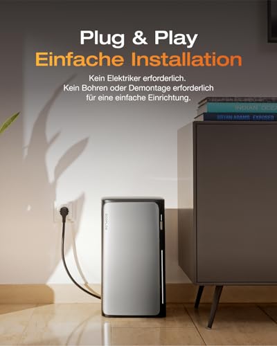 ECOFLOW STREAM Ultra 1.92kWh 0% VAT, balcony power station with storage, 4 MPPT 2800W solar input, 2300W dual AC connections, all-in-one power storage with inverter, 11.52kWh capacity, 6000 cycles, plug &amp; play 