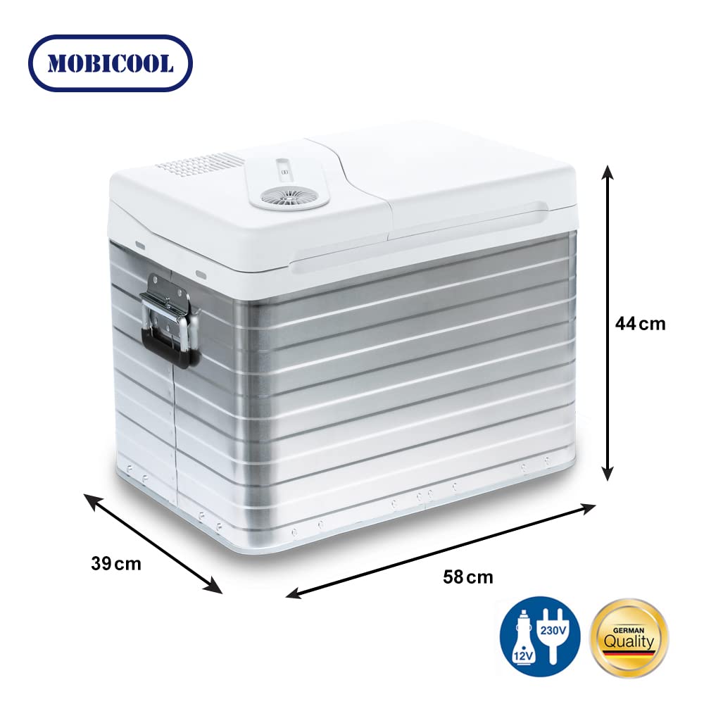Mobicool MQ40A electric cooler, aluminum, MQ40A, mini fridge for car, work, truck and campsite 