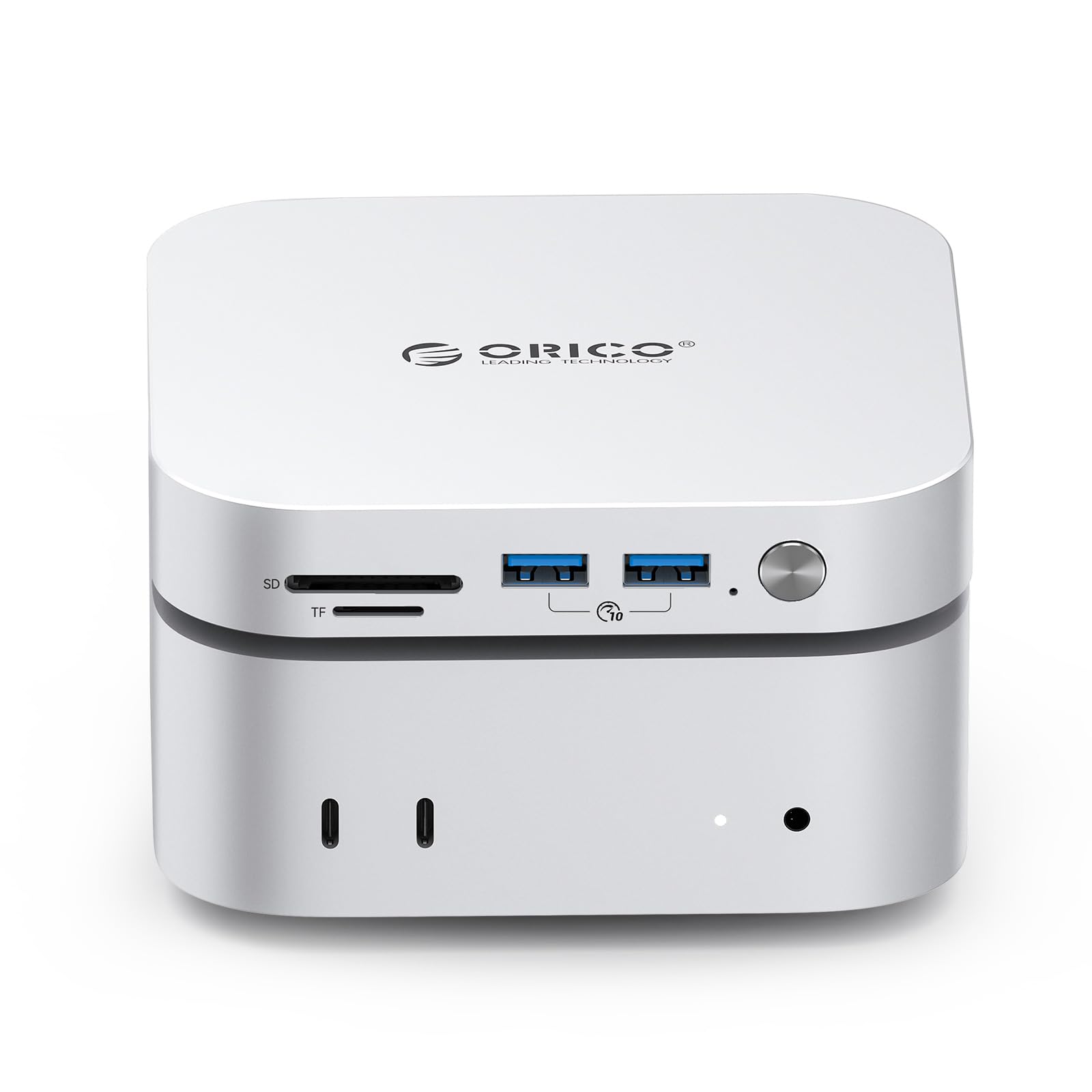 ORICO Minimata 1TB Storage &amp; Docking Station, External SSD Expansion for Mac mini M4, up to 1000MB/s, USB 3.2/SD/TF/Audio Ports, Seamless Design - M4Max 