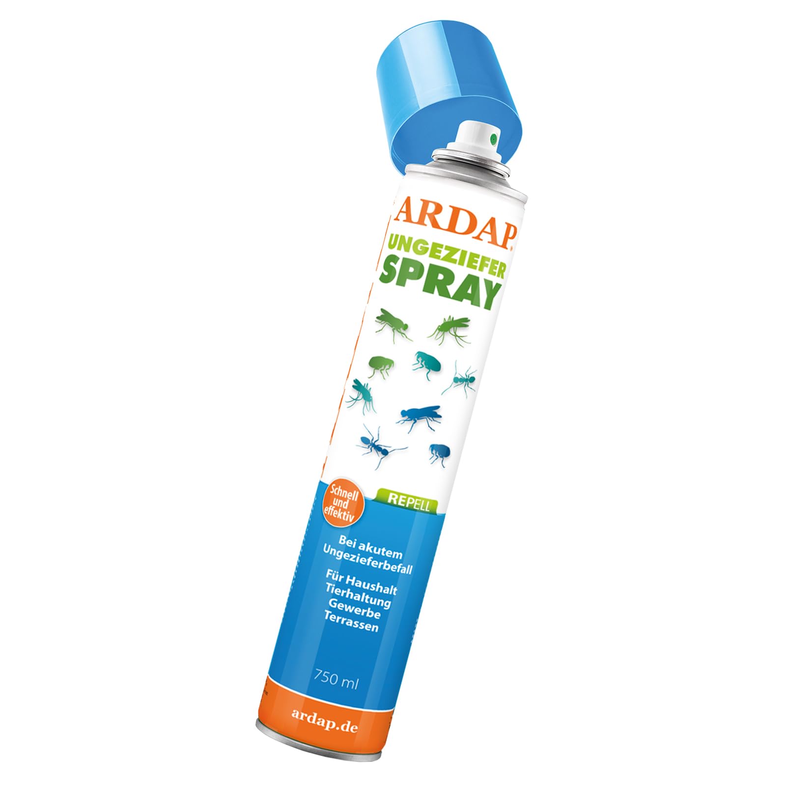 ARDAP Repell Pest Spray 750ml - Insect spray for acute pest infestation - Repellent against insect infestation - Insect spray for home - Mosquito spray - Pest-free - Works quickly &amp; effectively (PT19) 