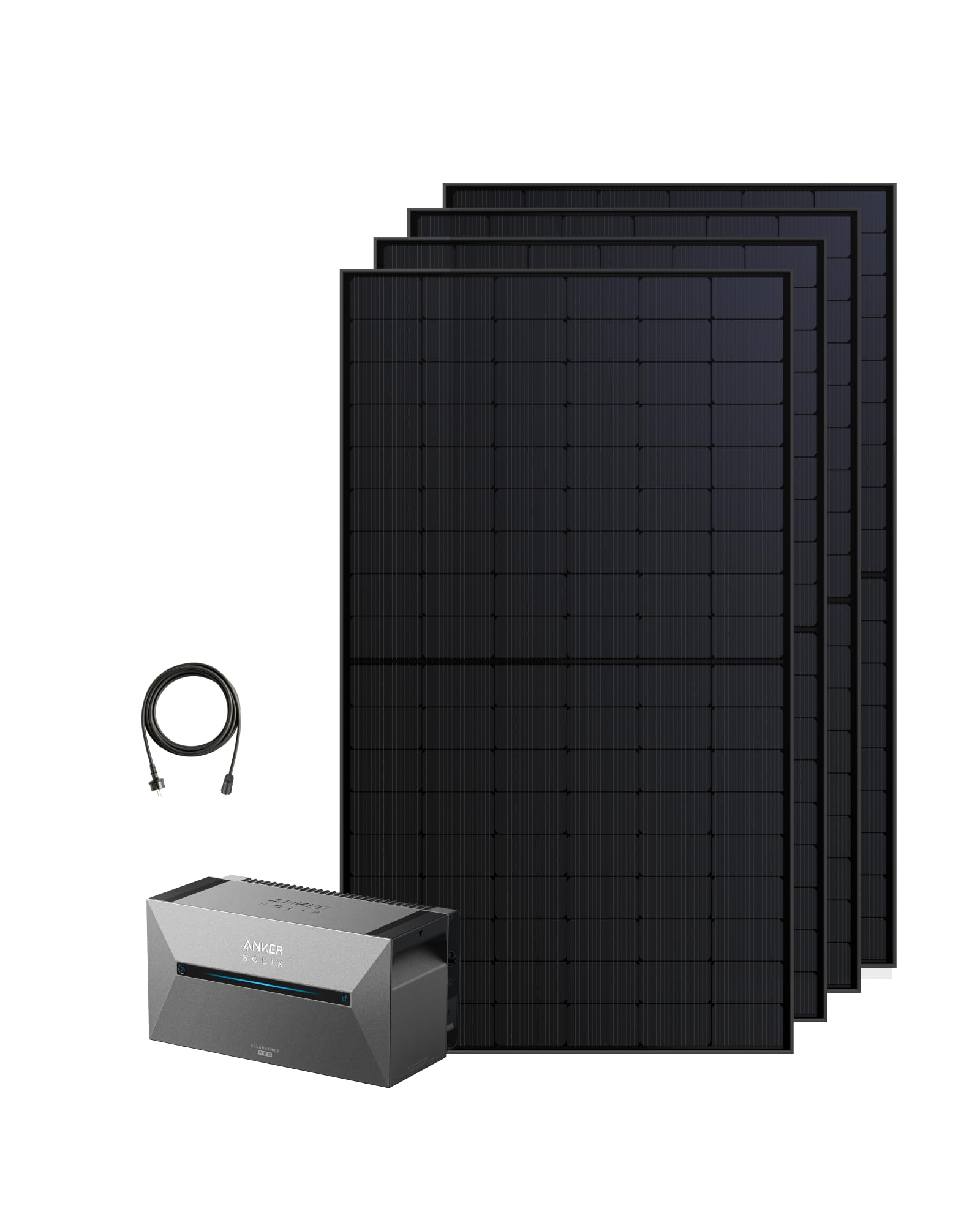 Anker SOLIX Solar Bank 2 E1600 Pro with Memory, All-in-One Power Storage with Micro Inverter, 1.6 kWh, 4 MPPT 2400 W Solar Input, 1000 W AC, 6000 Charging Cycles, 9.6 kWh Capacity, Plug &amp; Play 