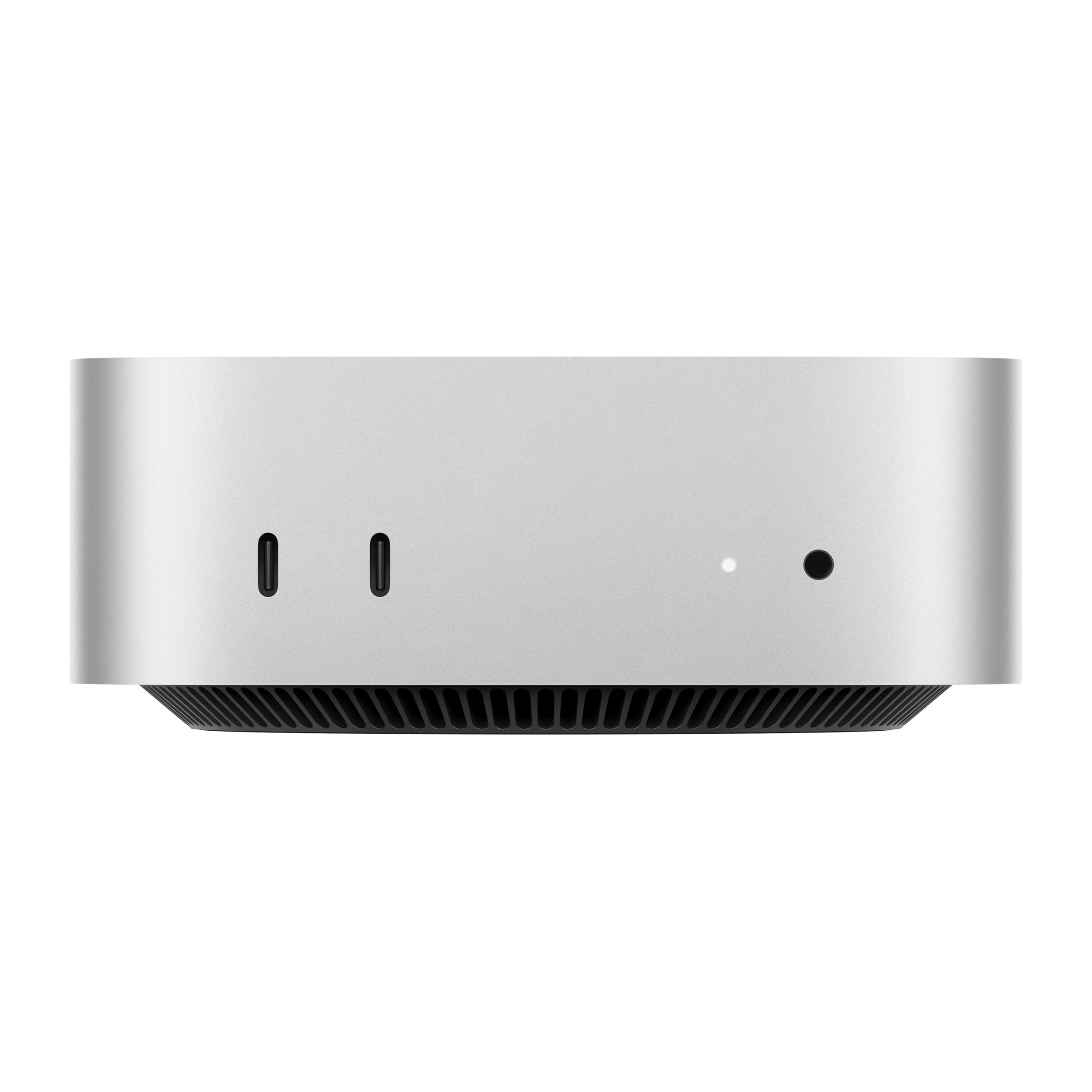 Apple Mac mini desktop computer with M4 chip with 10-core CPU and 10-core GPU: 16 GB of shared memory, 256 GB SSD storage, Gigabit Ethernet. Works with iPhone/iPad 