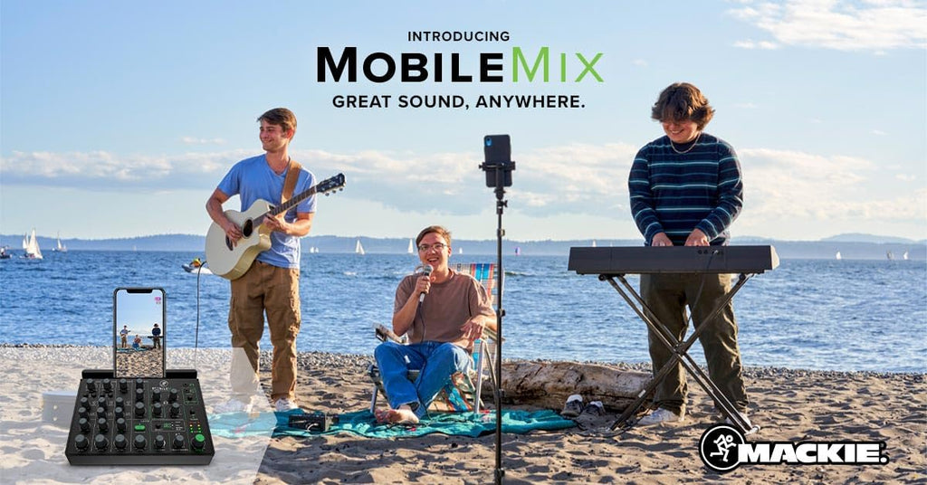 MobileMix 8-channel USB-powered mixer for A/V production, live sound, and streaming 
