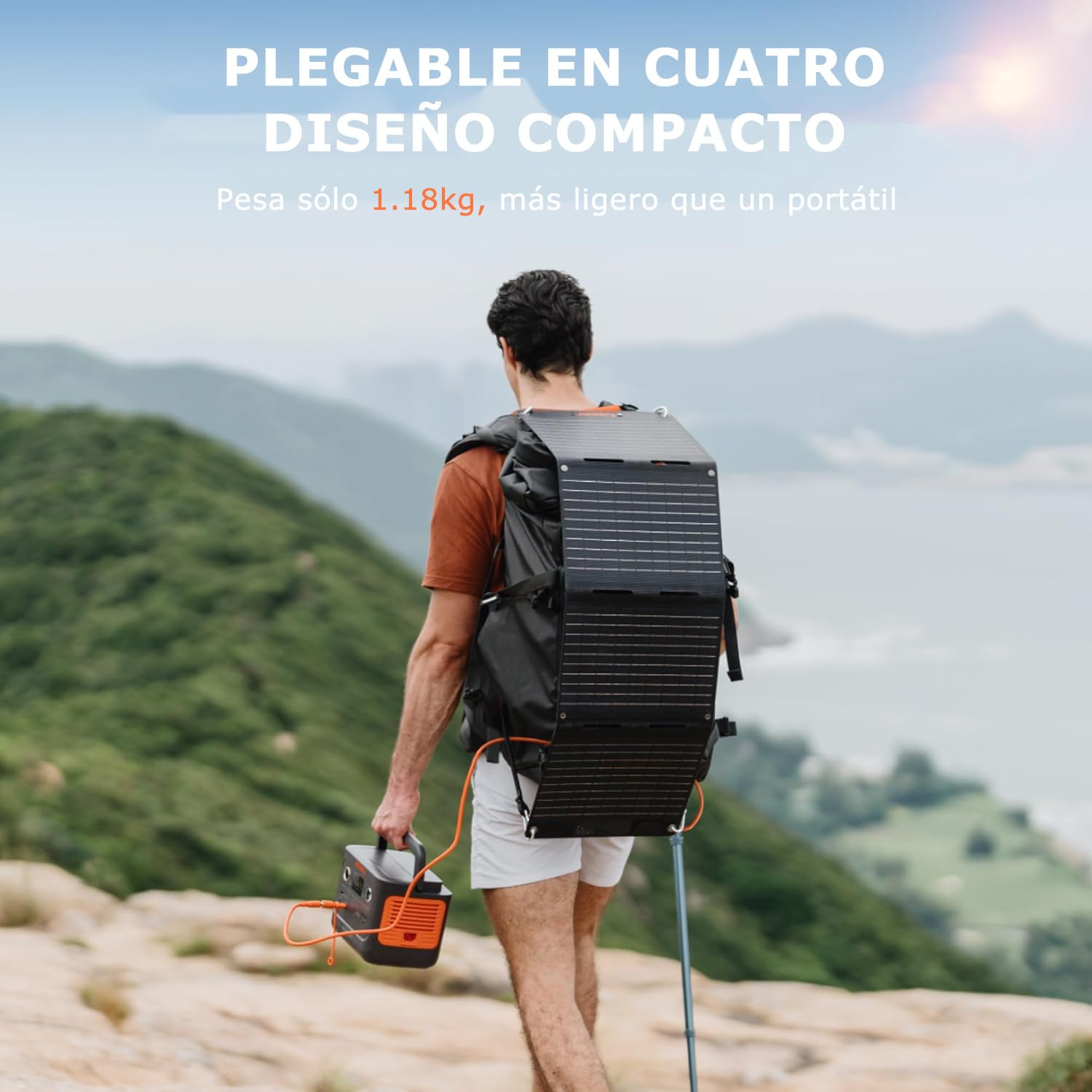 Jackery 240 v2 Solar Generator with 40W Solar Panel, 256Wh LiFePO4 Battery, 300W AC &amp; 100W USB-C Output for Outdoor, Camping &amp; Emergency (2024 New) 