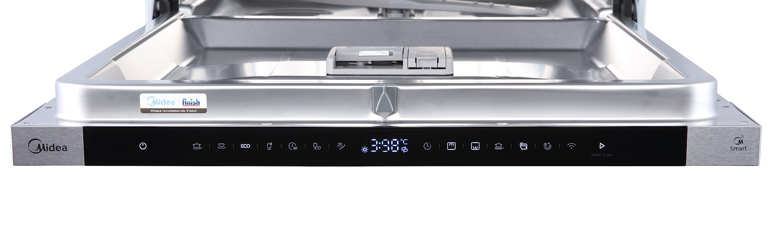 Midea ST 3.6F wi Countertop Dishwasher, 6 Wash Programs, Delay Start, Extra Drying Function, IOT Control, Mini Dishwasher, Ideal for Small Apartments, White 