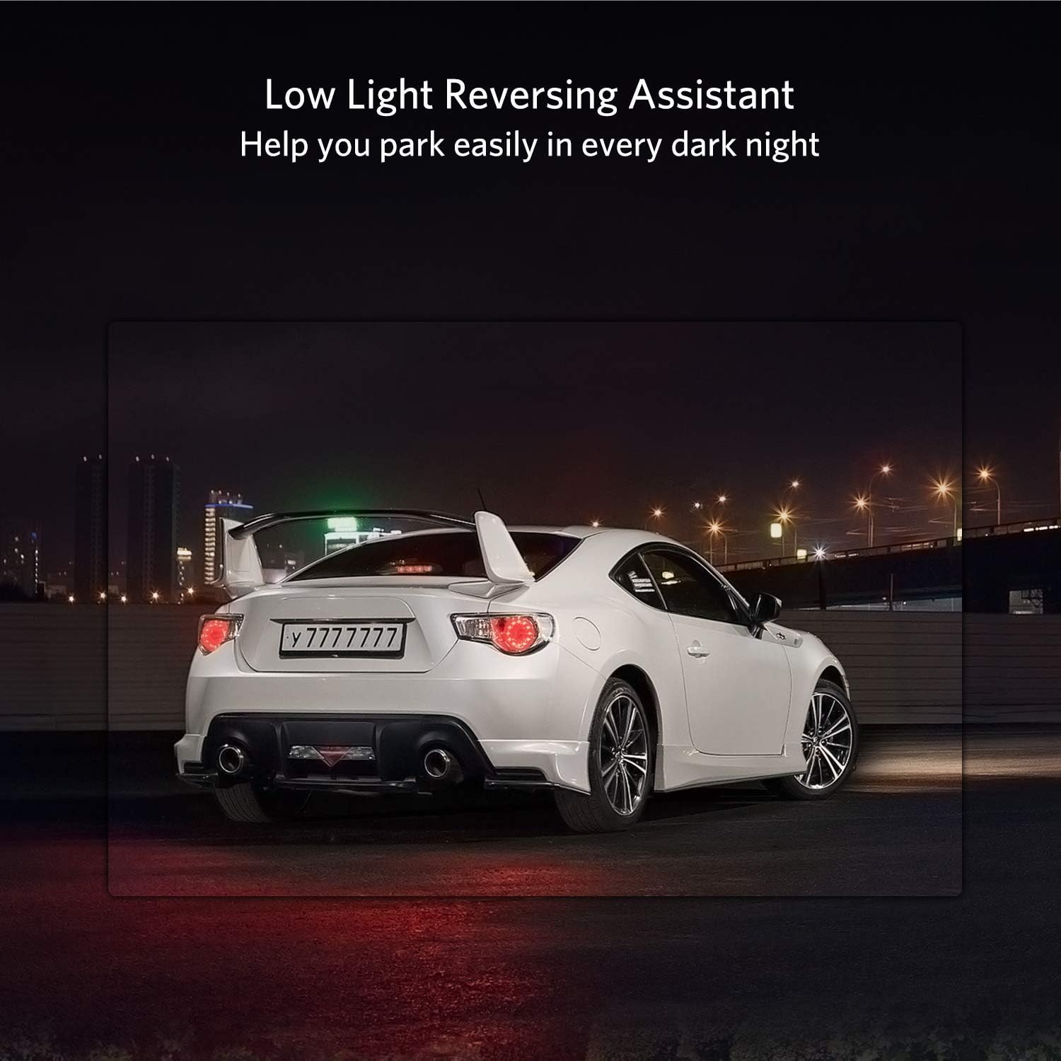 Digital Wireless Rear View Camera Set K7PRO supports 2 cameras, wireless rear view cameras with stable signal, 5" HD monitor, wireless rear view camera with IP68 waterproof camera, night vision 