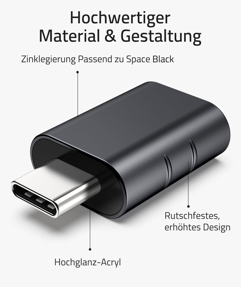 Syntech USB-C to USB Adapter, 2 USB-C Male to USB-C Female Adapter, Compatible with iPhone 16 Pro Max iMac iPad Pro 2021, MacBook Air Pro 2020 and Other Type-C/Thunderbolt 3 Devices, Blue 