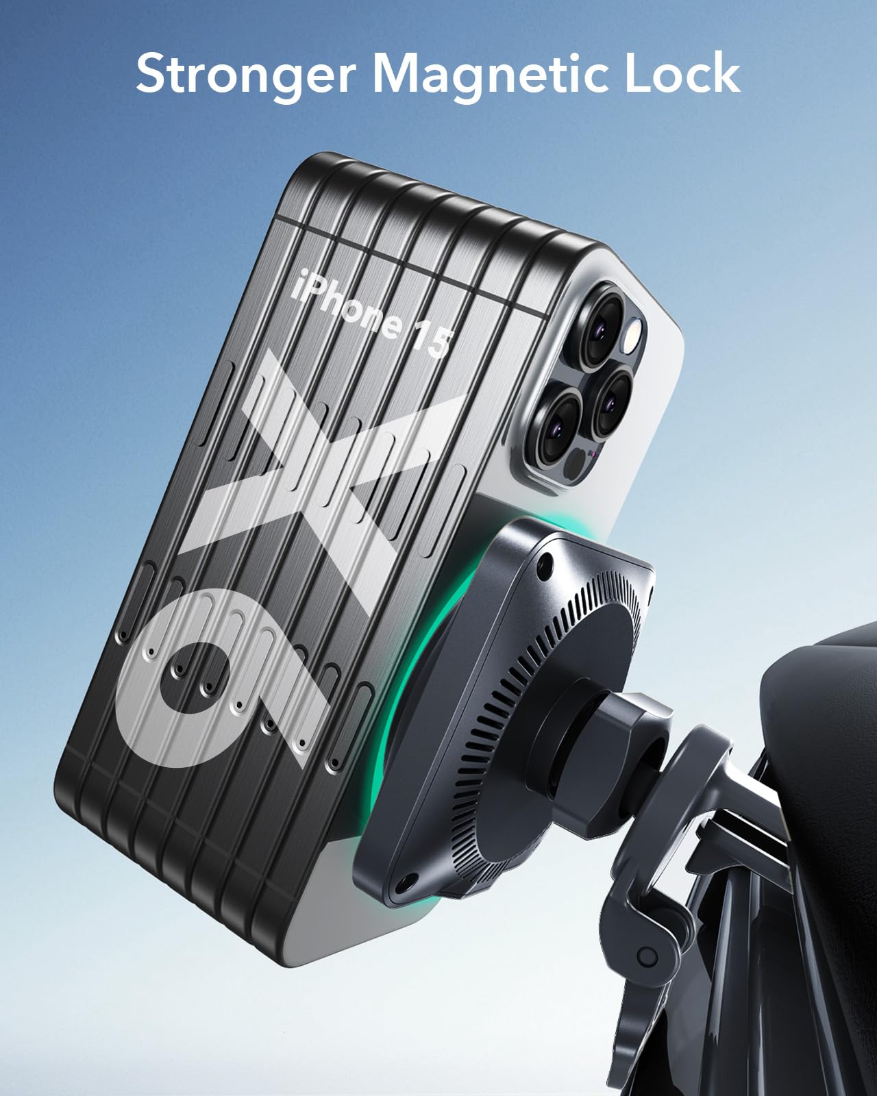 ESR 15W for Magsafe Car Mount with Charging Function, Cell Phone Holder Car Charger, Magnetic Wireless Phone Holder Car with Charging Function for iPhone 16/15/14/13/12 Series, Galaxy S25 Series, Fast Charging 