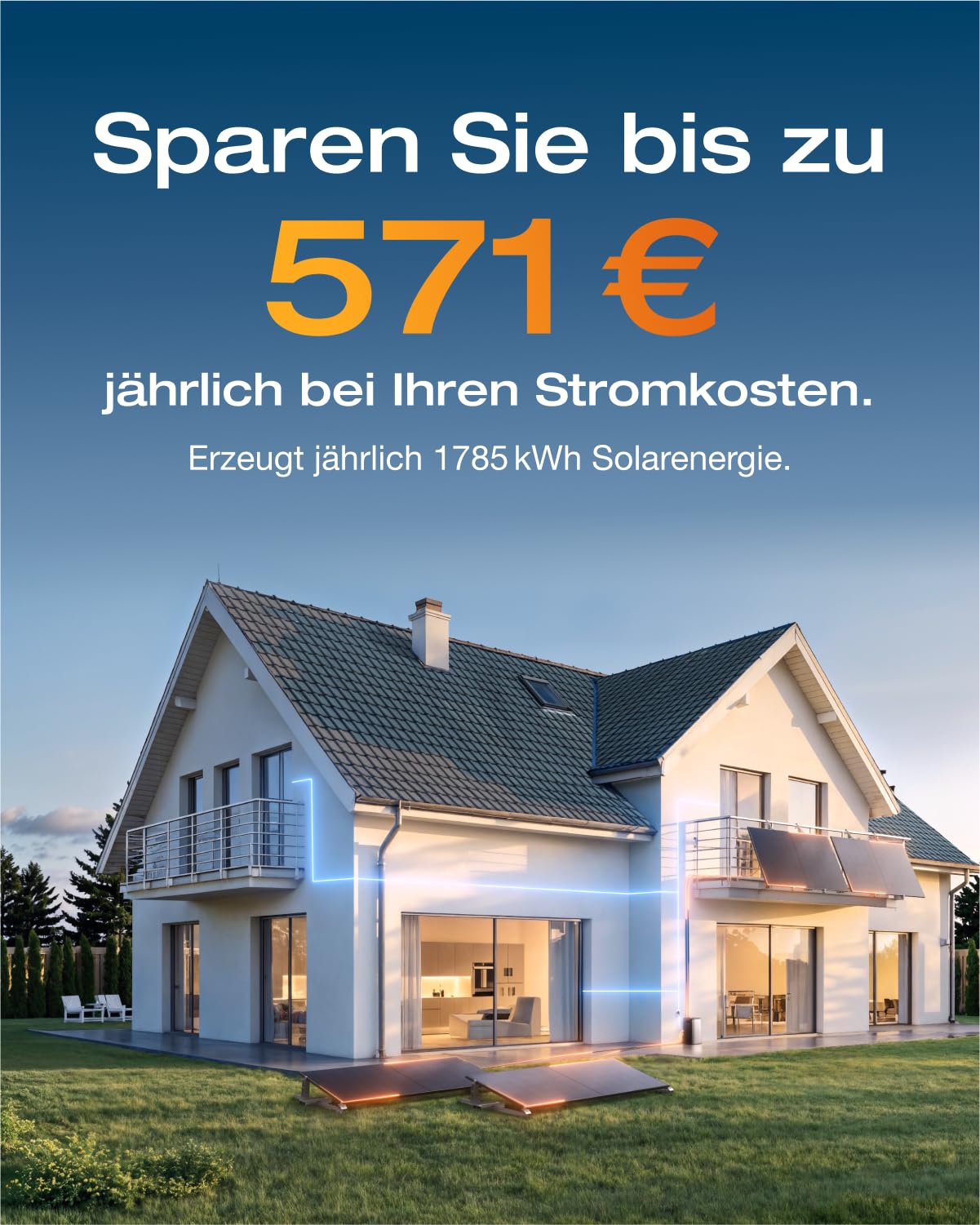 ECOFLOW STREAM Ultra 1.92kWh 0% VAT, balcony power station with storage, 4 MPPT 2800W solar input, 2300W dual AC connections, all-in-one power storage with inverter, 11.52kWh capacity, 6000 cycles, plug &amp; play 