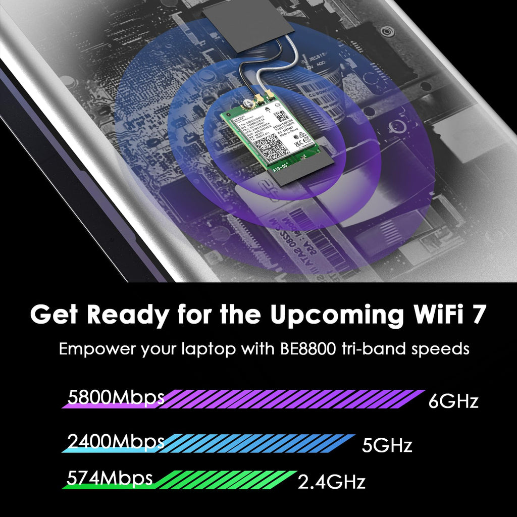 WAVLINK WiFi 7 PCIe Card BE8800 for Desktop PC, Tri-Band BE200 Wireless Adapter with Bluetooth 5.4, MU-MIMO, WPA3, for Windows 10/11 (64bit), Does Not Support AMD Motherboards 