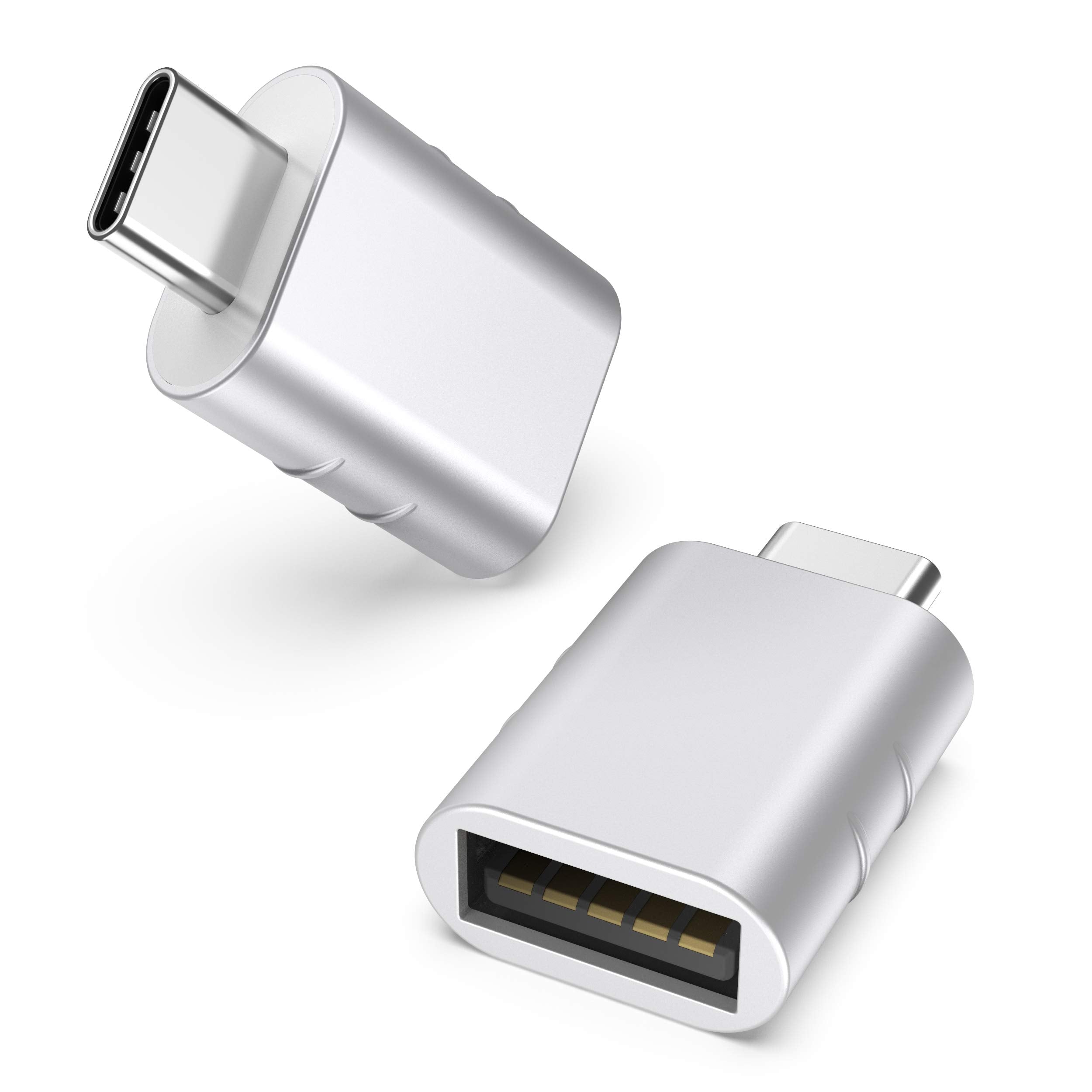 Syntech USB-C to USB Adapter, 2 USB-C Male to USB-C Female Adapter, Compatible with iPhone 16 Pro Max iMac iPad Pro 2021, MacBook Air Pro 2020 and Other Type-C/Thunderbolt 3 Devices, Blue 