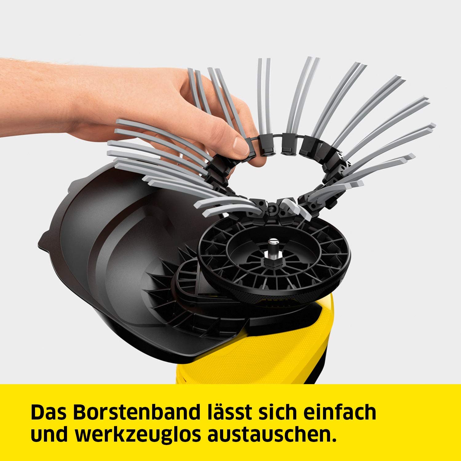 Kärcher 18 V cordless weed remover WRE 18-55, nylon bristle head with max. 2,800 rpm, pivoting cleaning head, telescopic handle, for use with the Kärcher 18 V battery, without battery 
