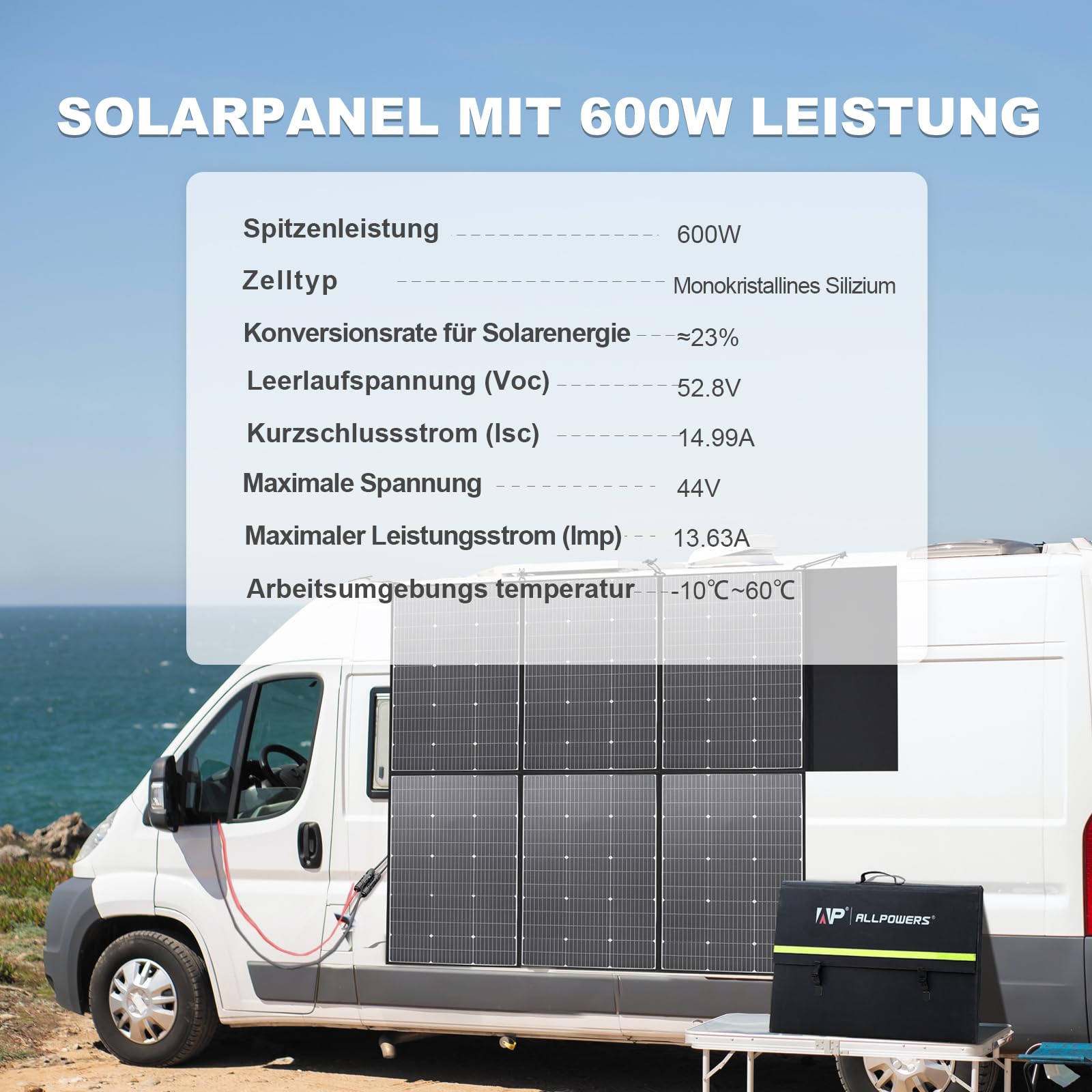 ALLPOWERS R1500 Portable Power Station with 200W Solar Panel, 1152Wh LiFePO4 Battery with 1800W AC Output Solar Generator, 43dB Quiet Operation Mobile Emergency Power Supply for Garden Travel Camping Motorhome 