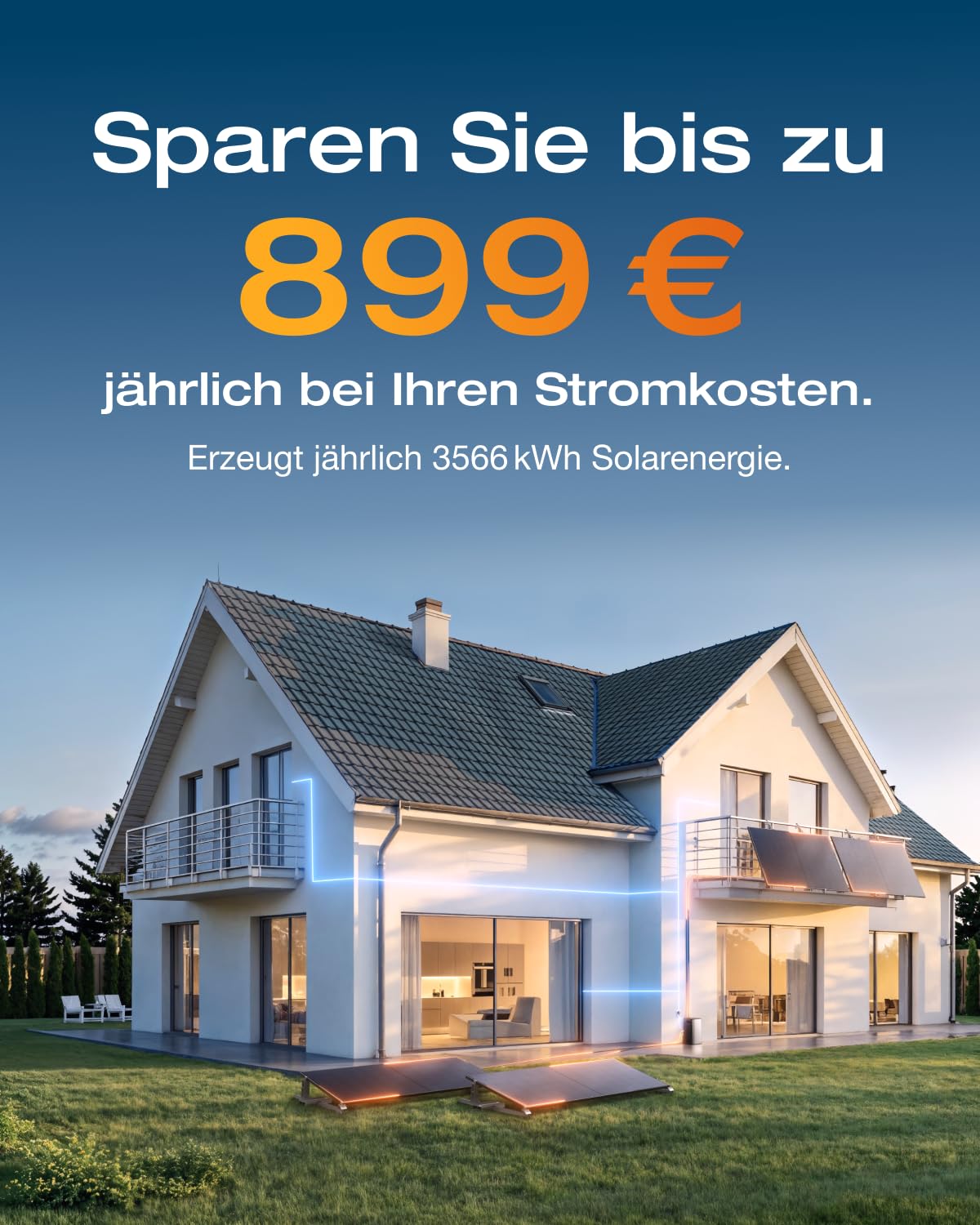 ECOFLOW STREAM Ultra 1.92kWh 0% VAT, balcony power station with storage, 4 MPPT 2800W solar input, 2300W dual AC connections, all-in-one power storage with inverter, 11.52kWh capacity, 6000 cycles, plug &amp; play 