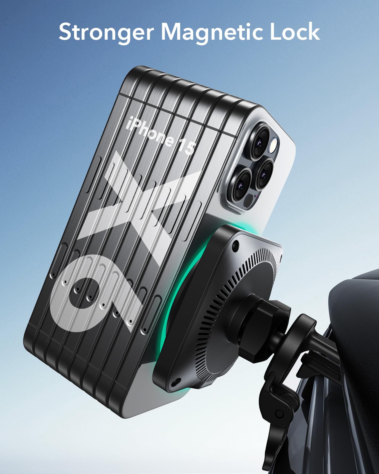 ESR 15W for Magsafe Car Mount with Charging Function, Cell Phone Holder Car Charger, Magnetic Wireless Phone Holder Car with Charging Function for iPhone 16/15/14/13/12 Series, Galaxy S25 Series, Fast Charging 