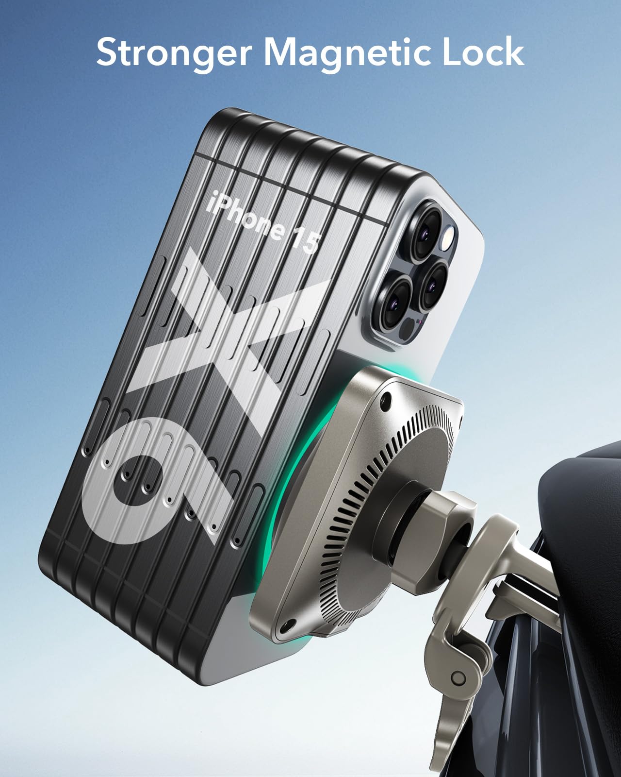ESR 15W for Magsafe Car Mount with Charging Function, Cell Phone Holder Car Charger, Magnetic Wireless Phone Holder Car with Charging Function for iPhone 16/15/14/13/12 Series, Galaxy S25 Series, Fast Charging 