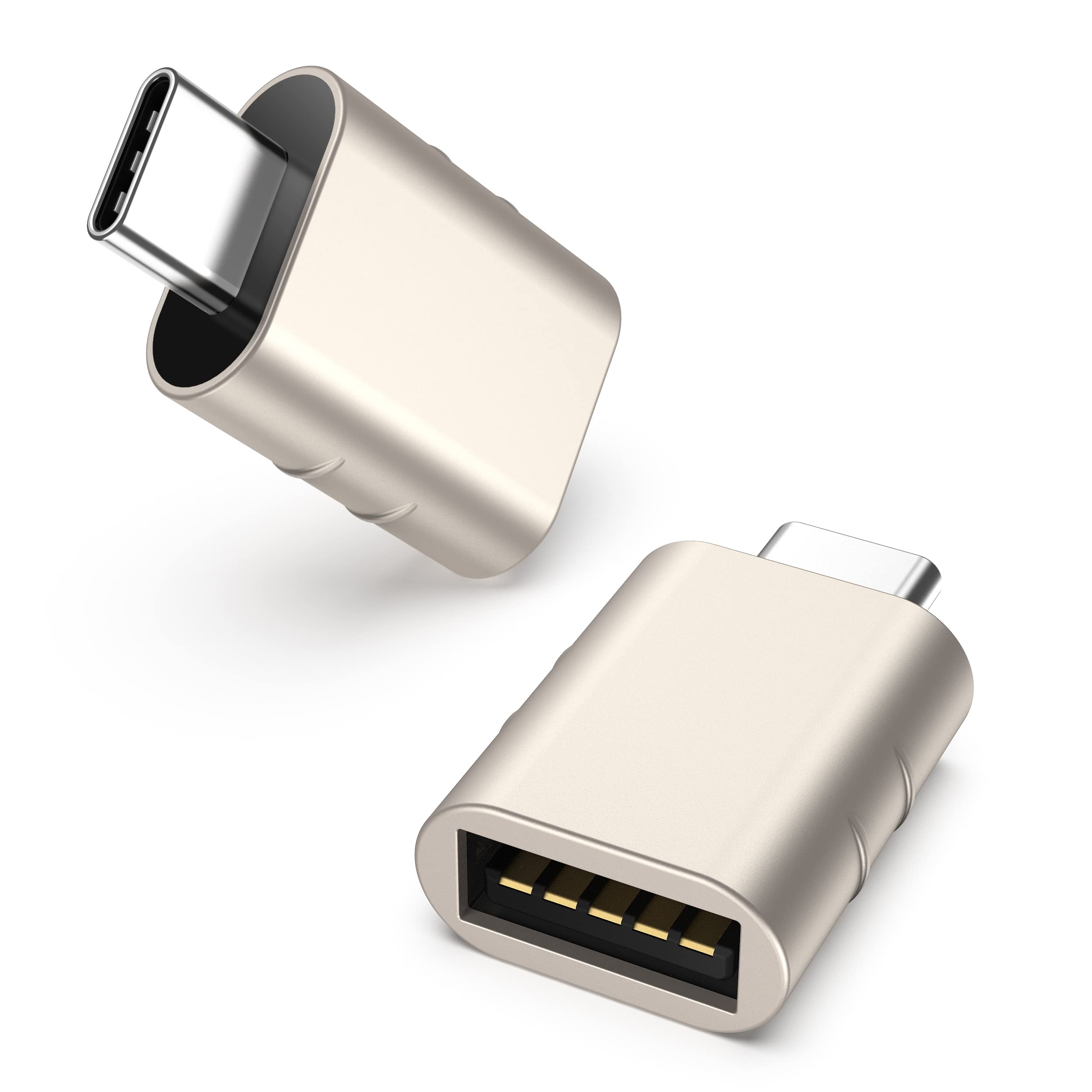Syntech USB-C to USB Adapter, 2 USB-C Male to USB-C Female Adapter, Compatible with iPhone 16 Pro Max iMac iPad Pro 2021, MacBook Air Pro 2020 and Other Type-C/Thunderbolt 3 Devices, Blue 