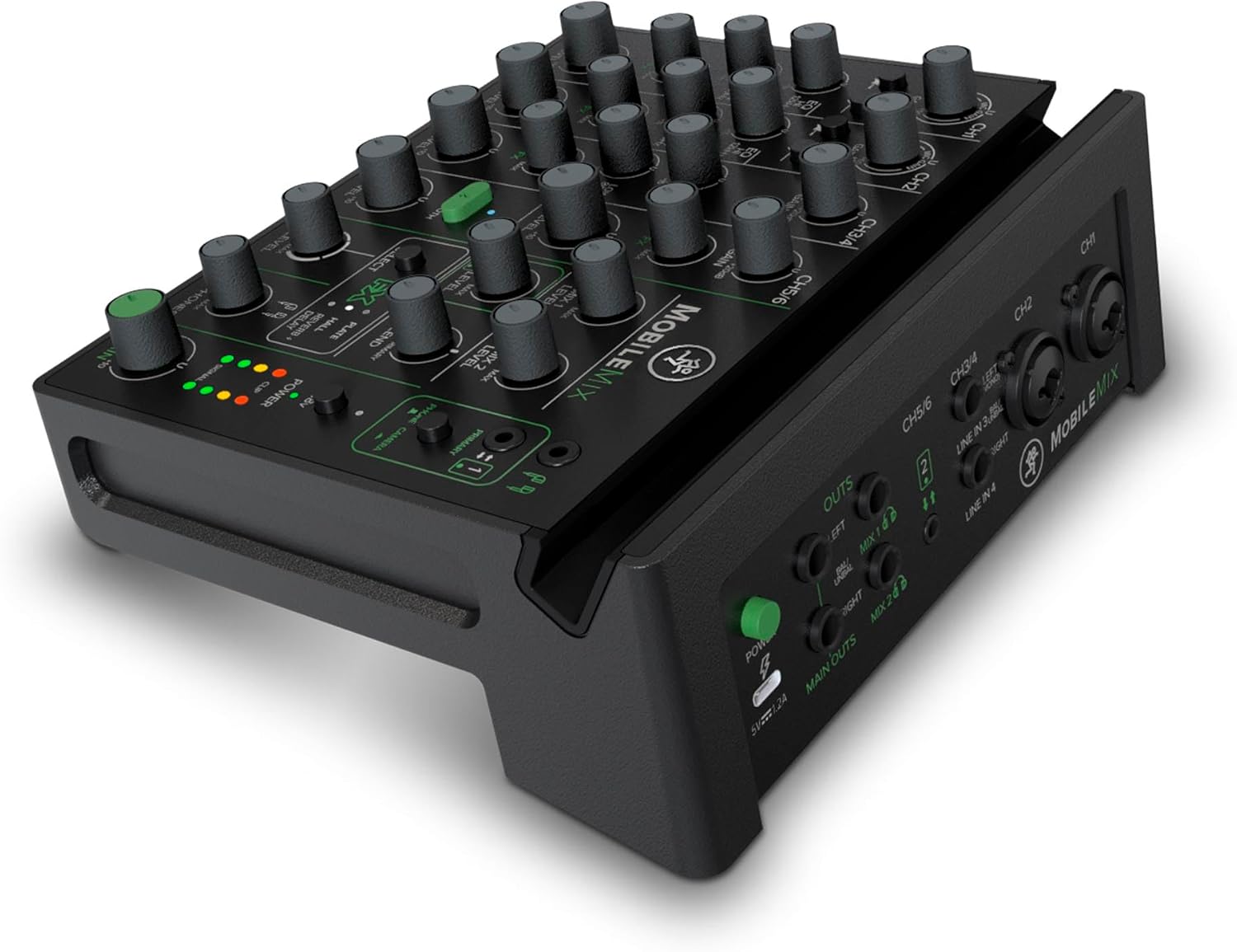 MobileMix 8-channel USB-powered mixer for A/V production, live sound, and streaming 