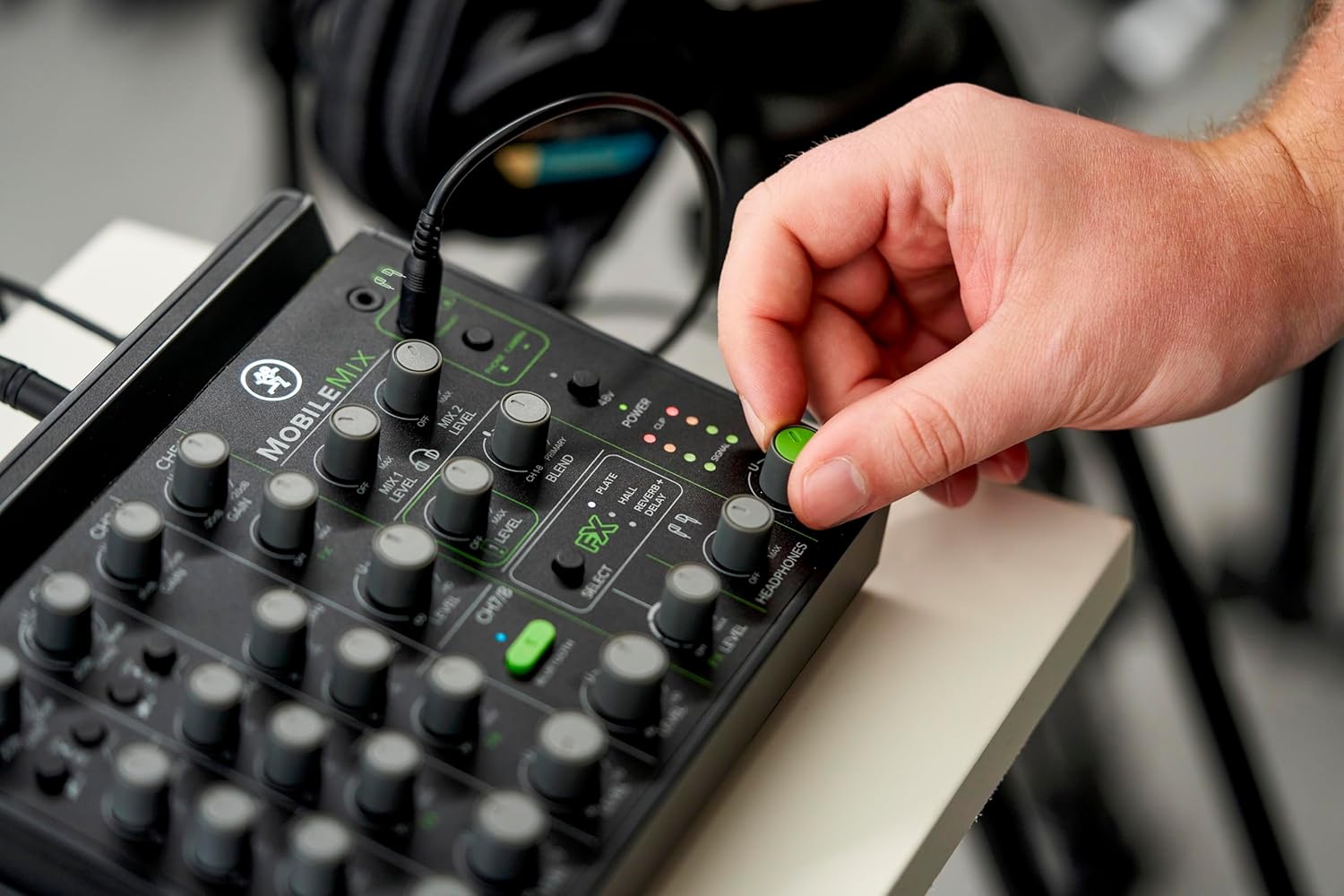 MobileMix 8-channel USB-powered mixer for A/V production, live sound, and streaming 