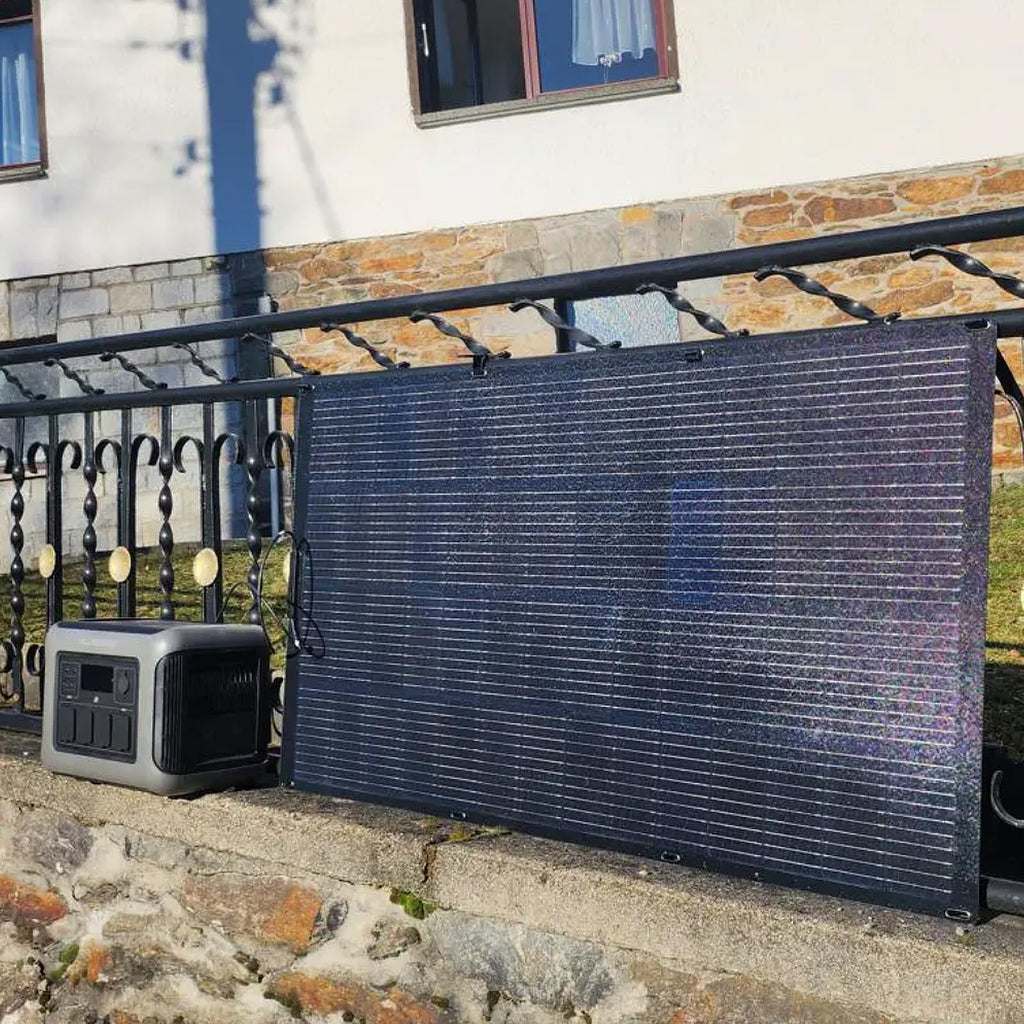ALLPOWERS R1500 Portable Power Station with 200W Solar Panel, 1152Wh LiFePO4 Battery with 1800W AC Output Solar Generator, 43dB Quiet Operation Mobile Emergency Power Supply for Garden Travel Camping Motorhome 