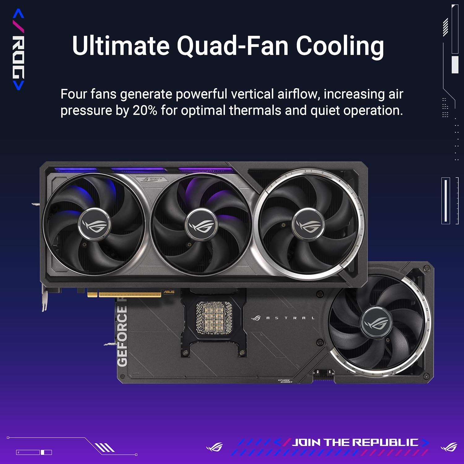 ASUS ROG Astral GeForce RTX 5090 32GB GDDR7 OC Edition Gaming Graphics Card (Nvidia GeForce RTX5090, Quad Fans, 3.8-Slot Design, PCIe 5.0, 2x HDMI 2.1b, 3x DisplayPort 2.1a) 