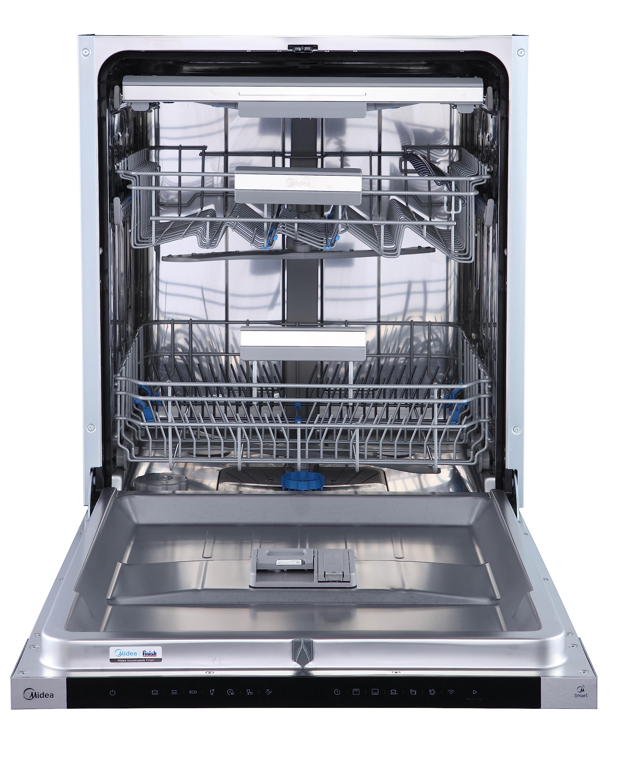 Midea ST 3.6F wi Countertop Dishwasher, 6 Wash Programs, Delay Start, Extra Drying Function, IOT Control, Mini Dishwasher, Ideal for Small Apartments, White 