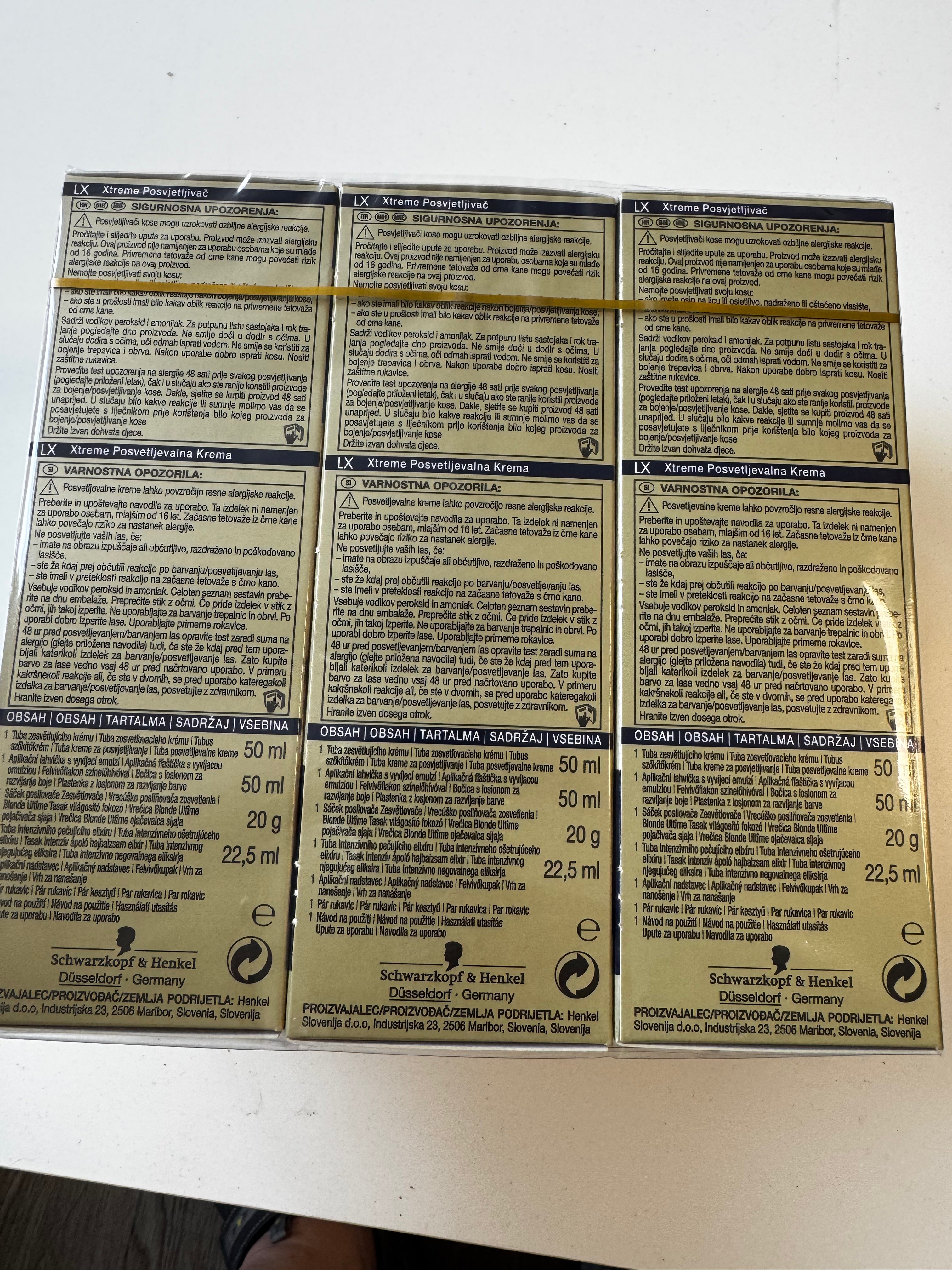 3-pack Schwarzkopf blonde ULTIME LX Xtreme Lightener (expires) 
