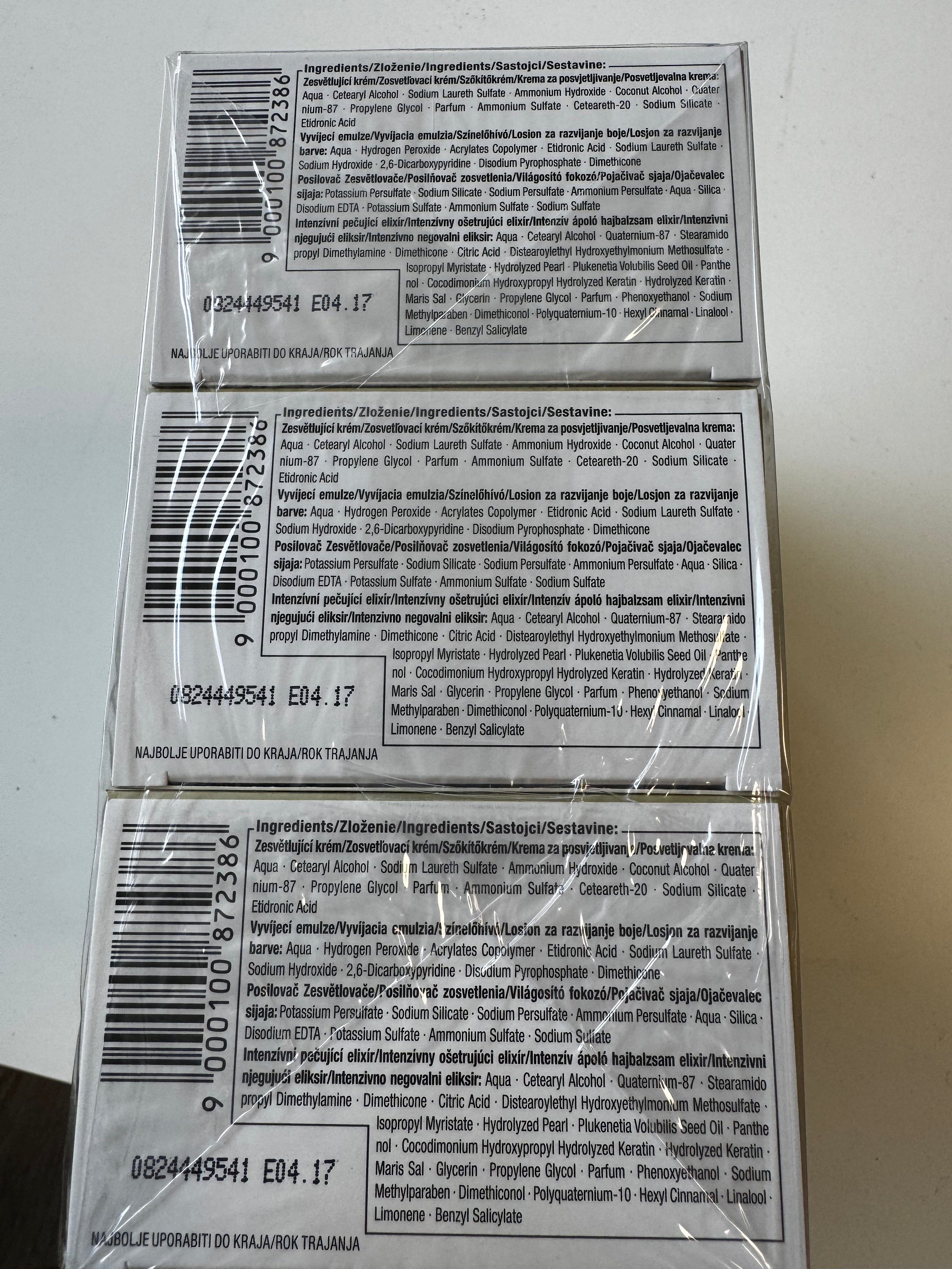 3-pack Schwarzkopf blonde ULTIME LX Xtreme Lightener (expires) 