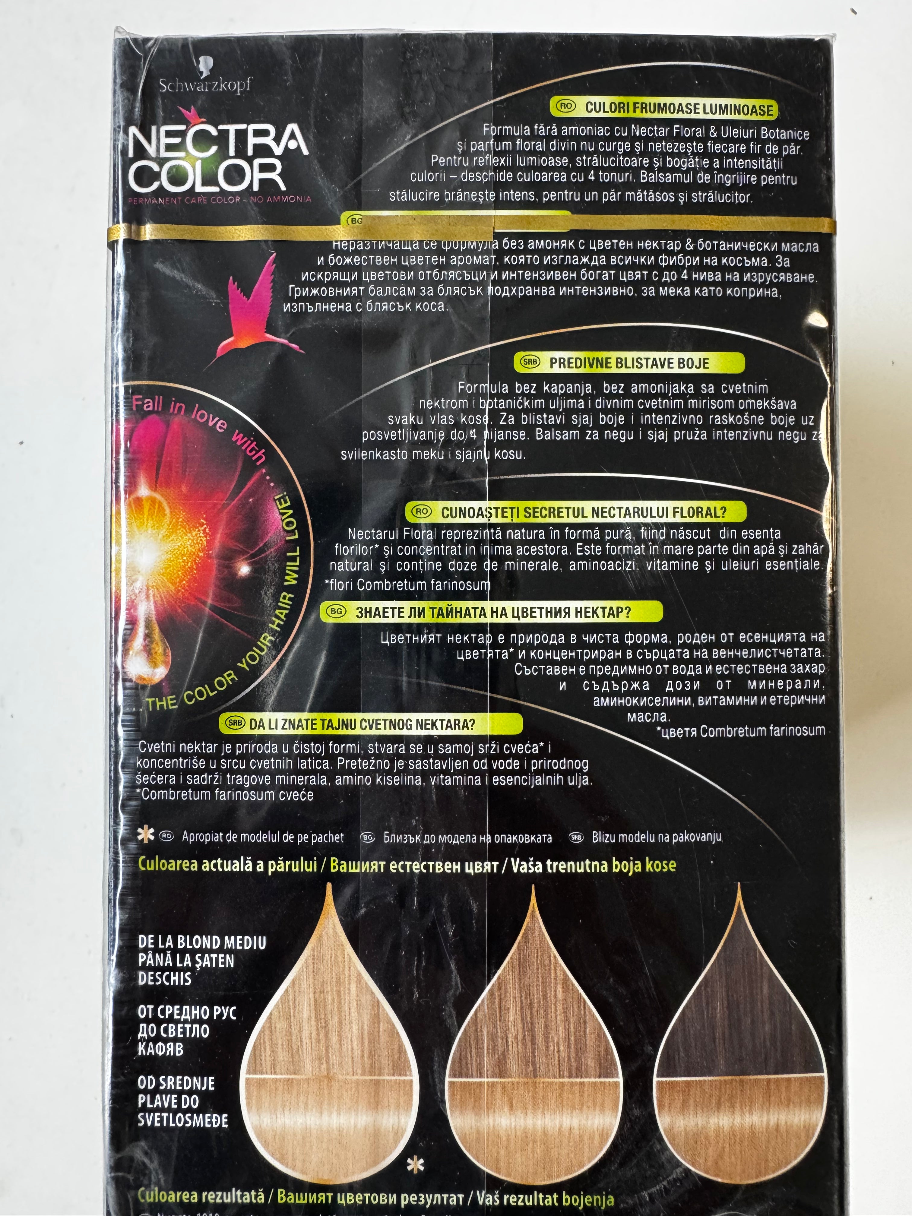 3-pack Schwarzkopf Nectra Color 1010 Silver Blonde / Silver Blonde (remaining stock expired) 