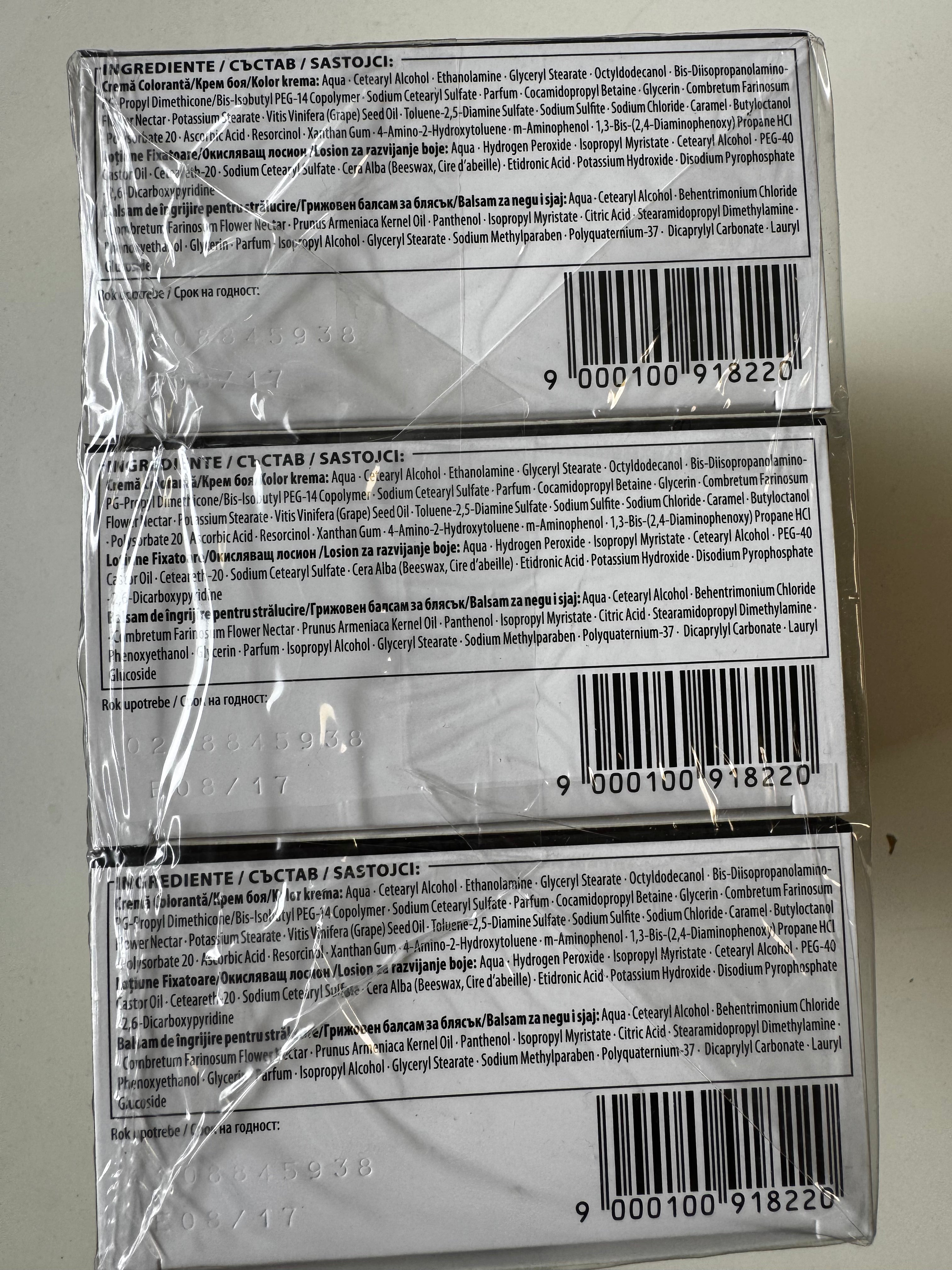 3-pack Schwarzkopf Nectra Color 1010 Silver Blonde / Silver Blonde (remaining stock expired) 