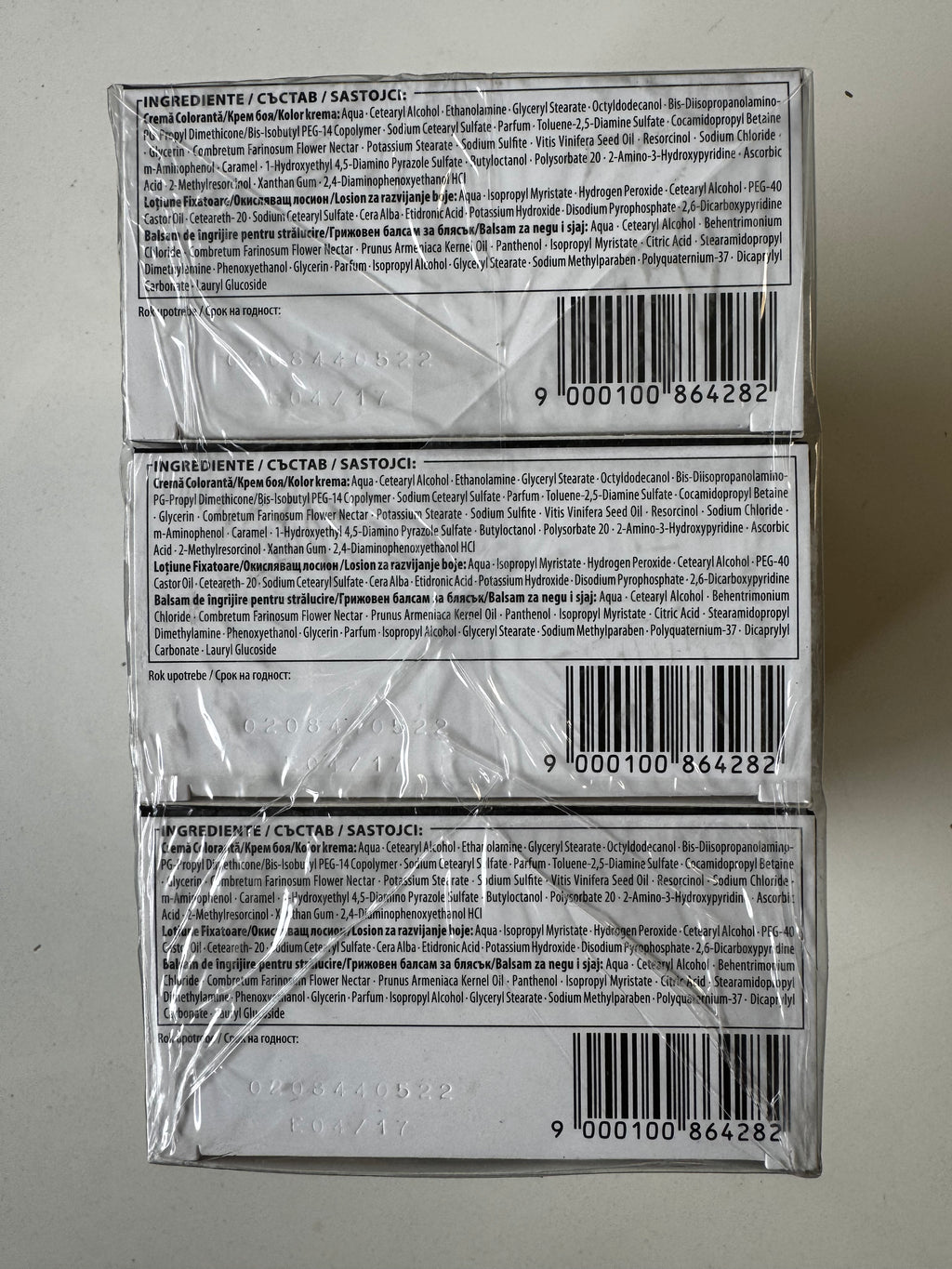 3-pack Schwarzkopf Nectra Color 668 Hazelnut / Hazelnut Brown (remaining stock expired) 