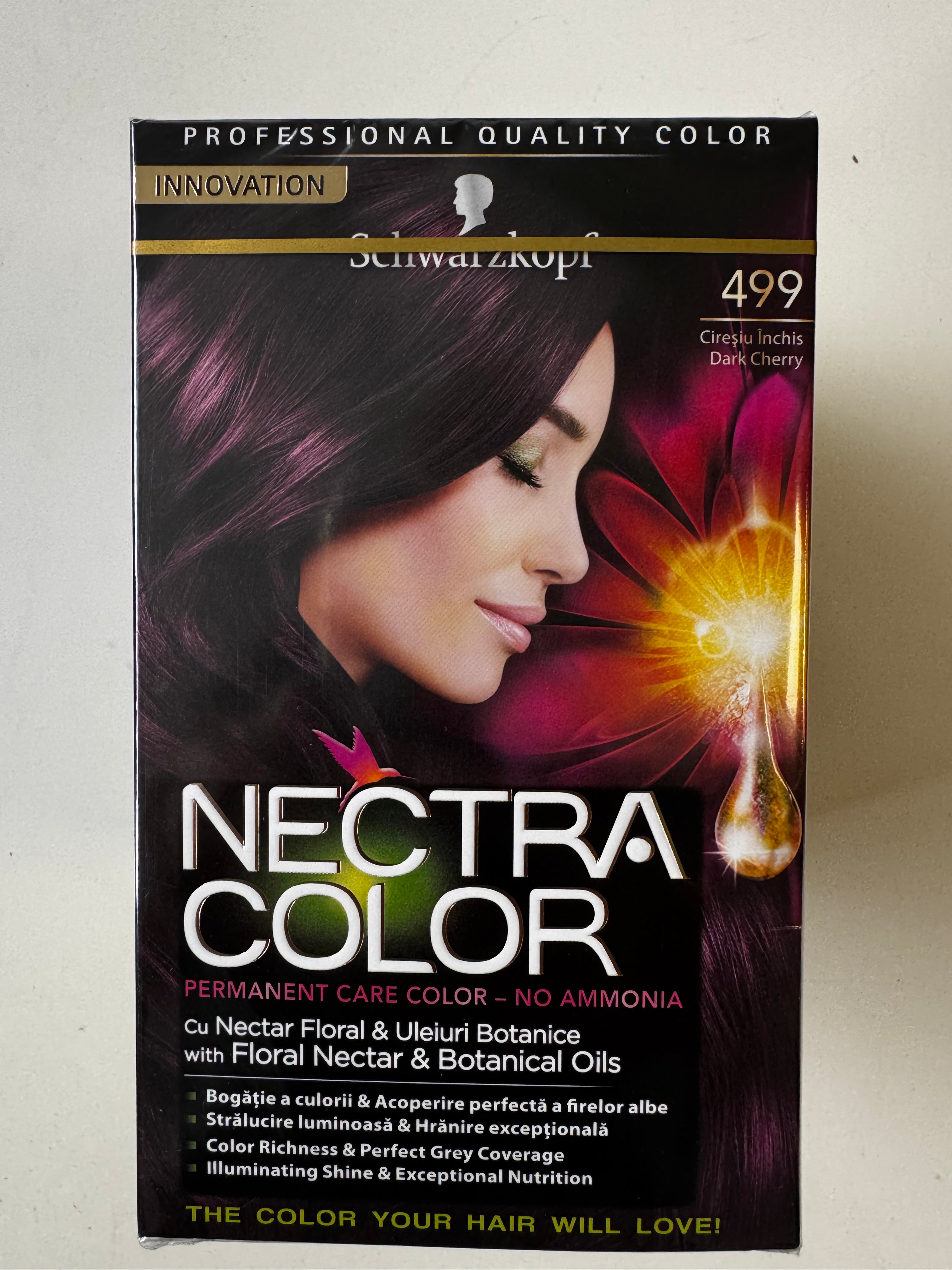 3-pack Schwarzkopf Nectra Color 499 Dark Cherry (expires) 