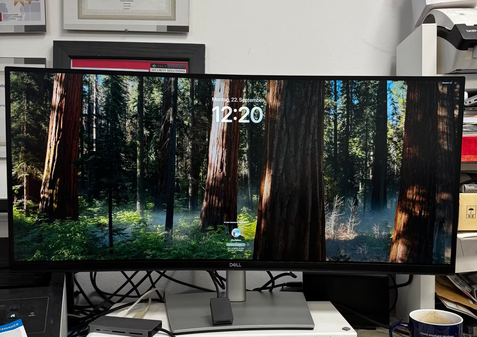 Dell P3421W, 34 inch monitor IPS resolution 3440x1440 black-silver, refurbished, curved